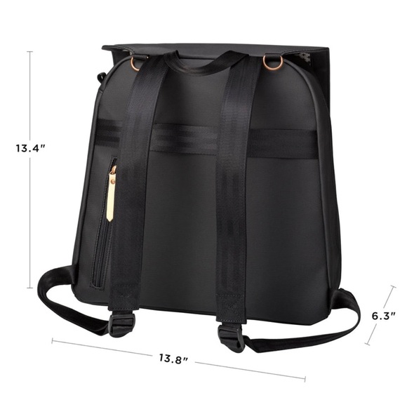 Petunia Pickle Bottom Meta Backpack {Matte Black Canvas} NWT - Picture 3 of 16
